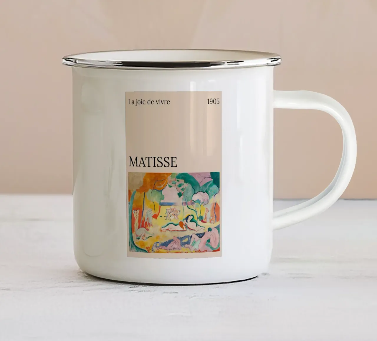 Henry Matisse - La gioia di vivere - poster tazza in smalto da the red studio