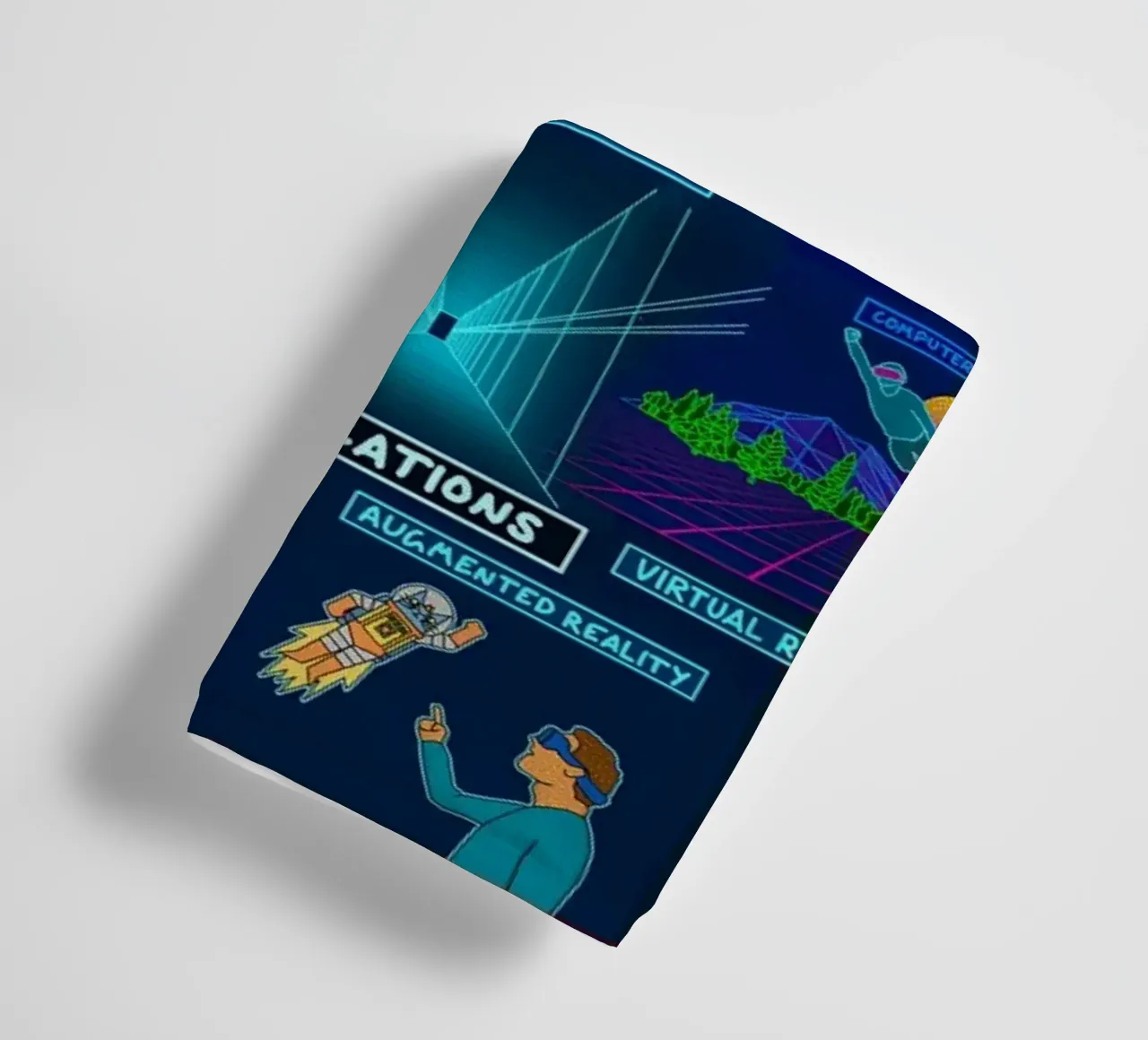 Map Of Computer Science towel by Kathrin Fuhrman