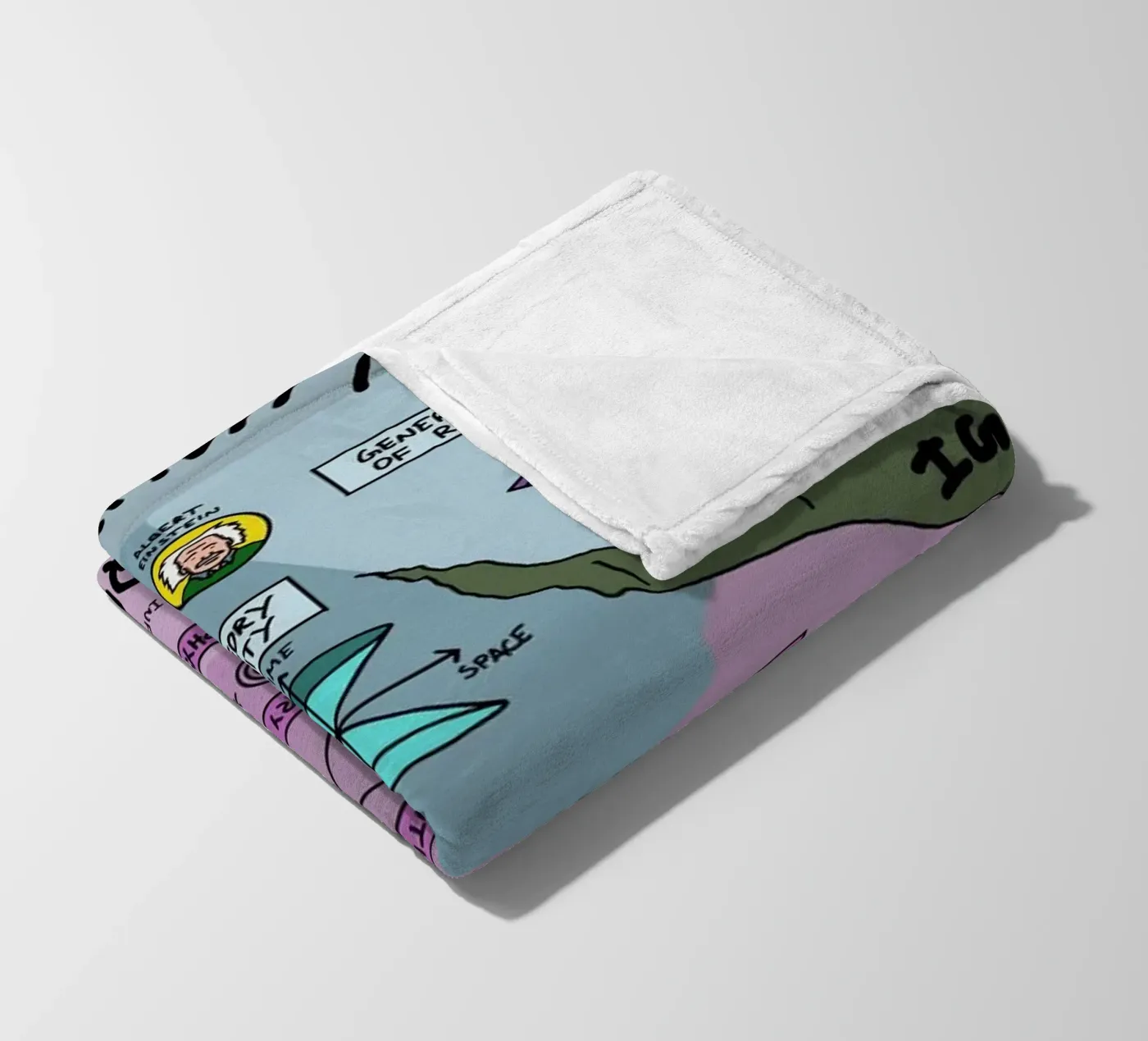 The Map Physics fleecedeken van Kathrin Fuhrman