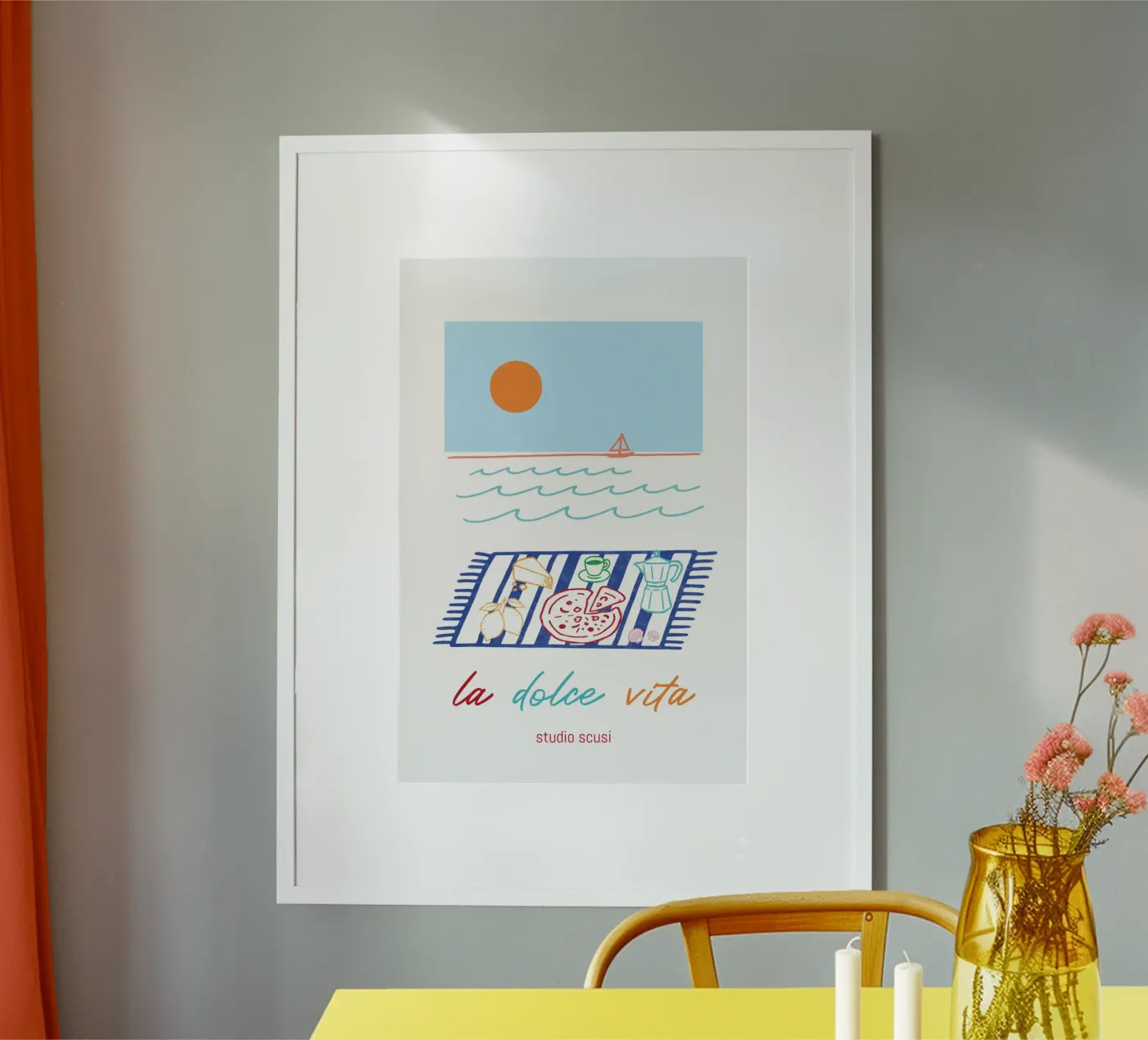 La Dolce Vita – Picknick am Meer mit italienischem Flair poster de studio scusi