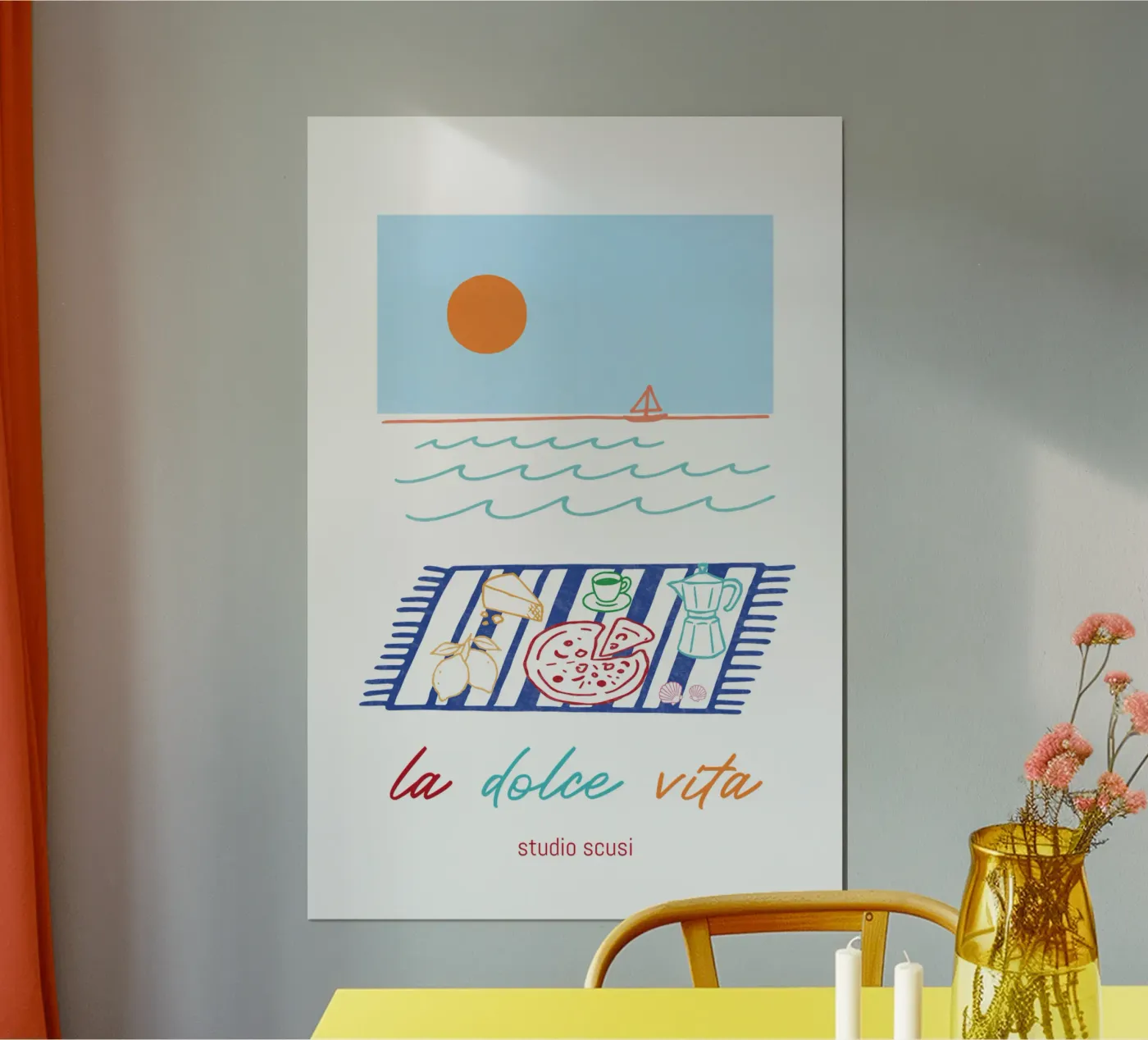 La Dolce Vita – Picknick am Meer mit italienischem Flair poster de studio scusi