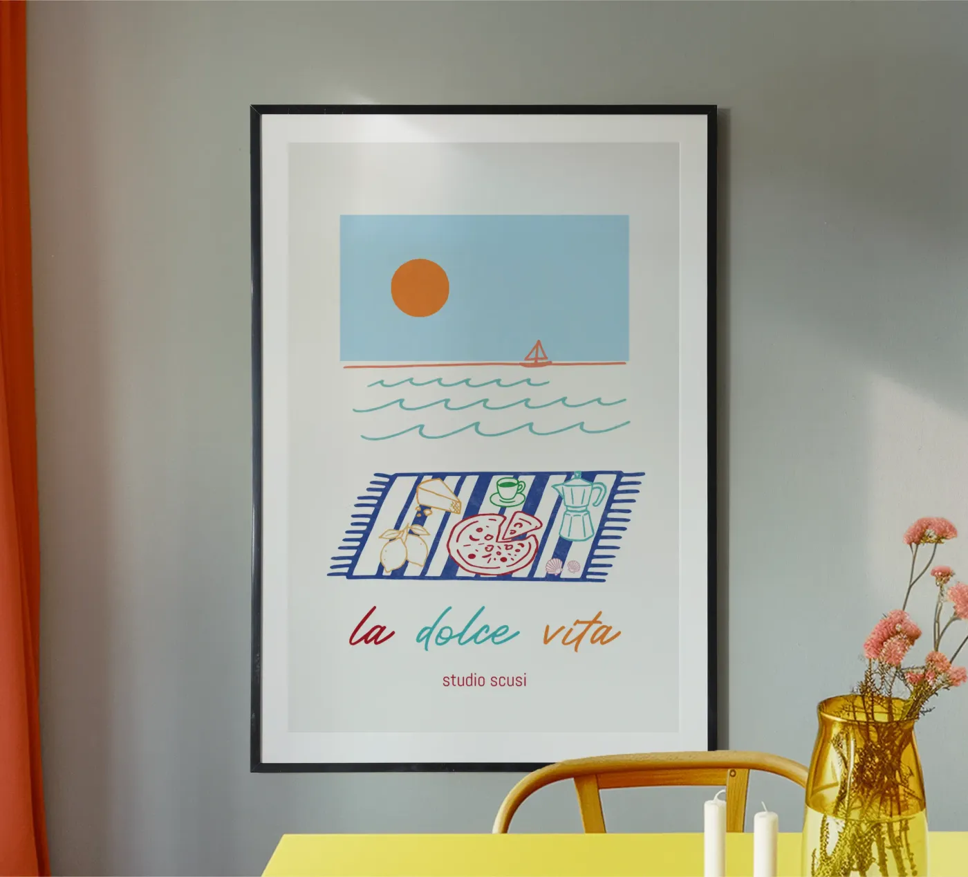 La Dolce Vita – Picknick am Meer mit italienischem Flair poster de studio scusi