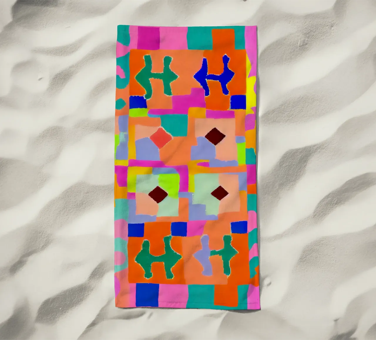 Neon Peru Pattern telo mare da treechild