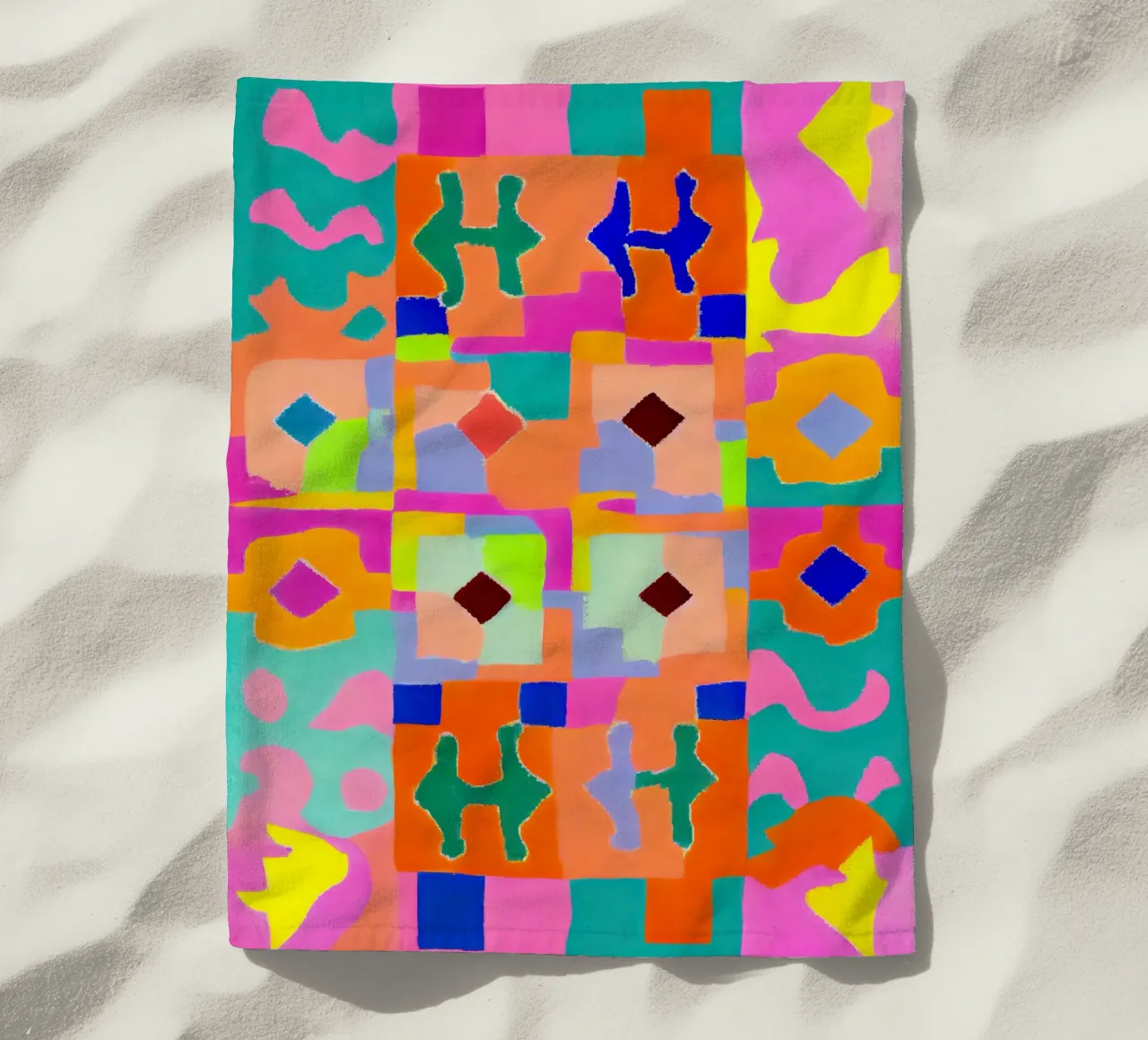 Neon Peru Pattern telo mare da treechild