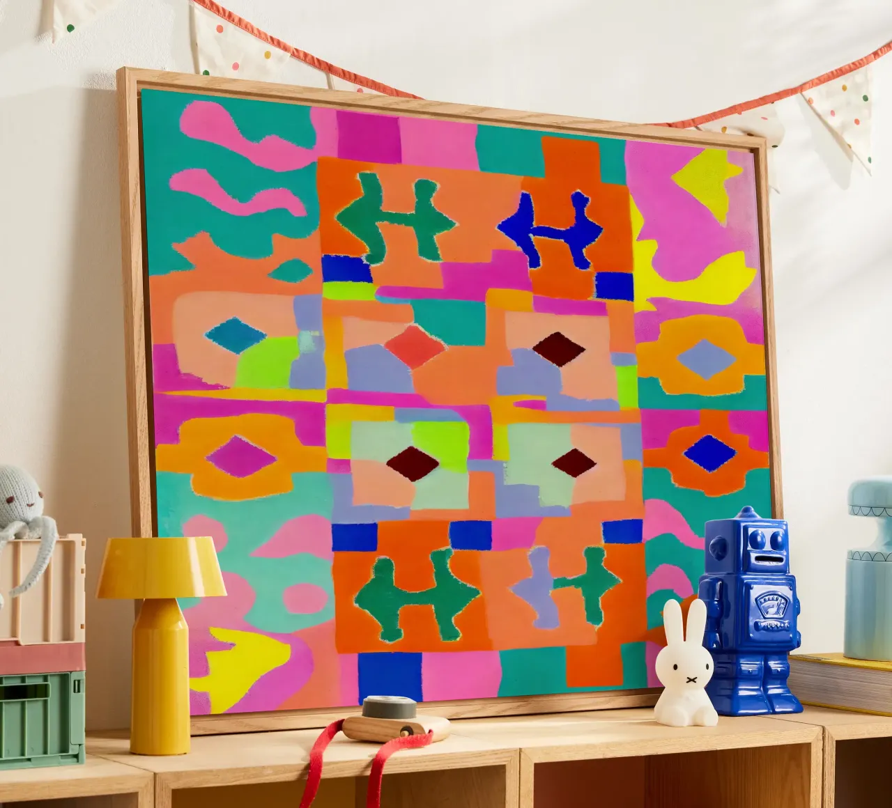 Neon Peru Pattern acrylic glass by treechild