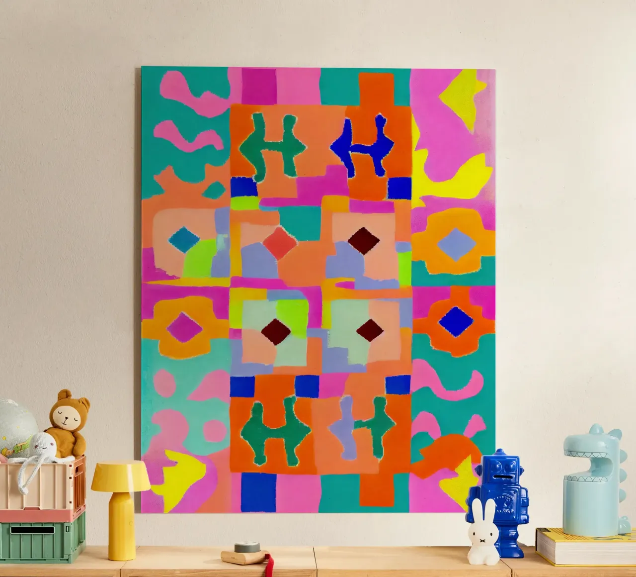 Neon Peru Pattern acrylic glass by treechild