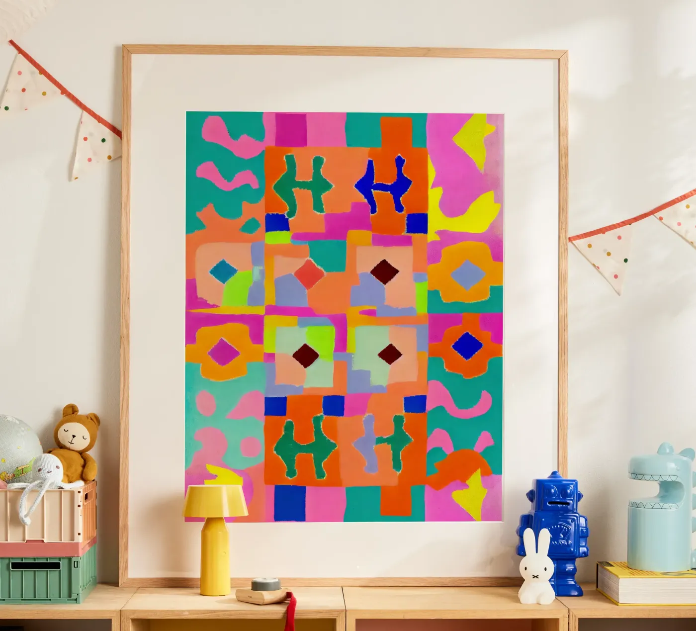 Neon Peru Pattern Poster von treechild