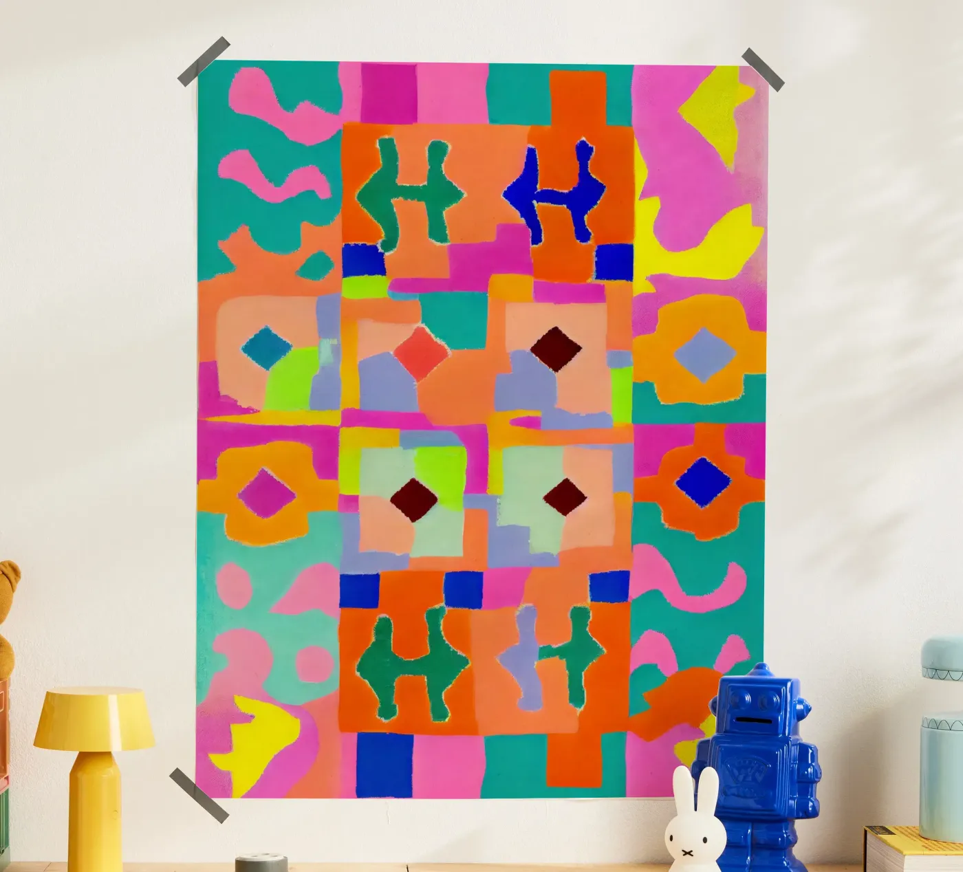 Neon Peru Pattern poster da treechild