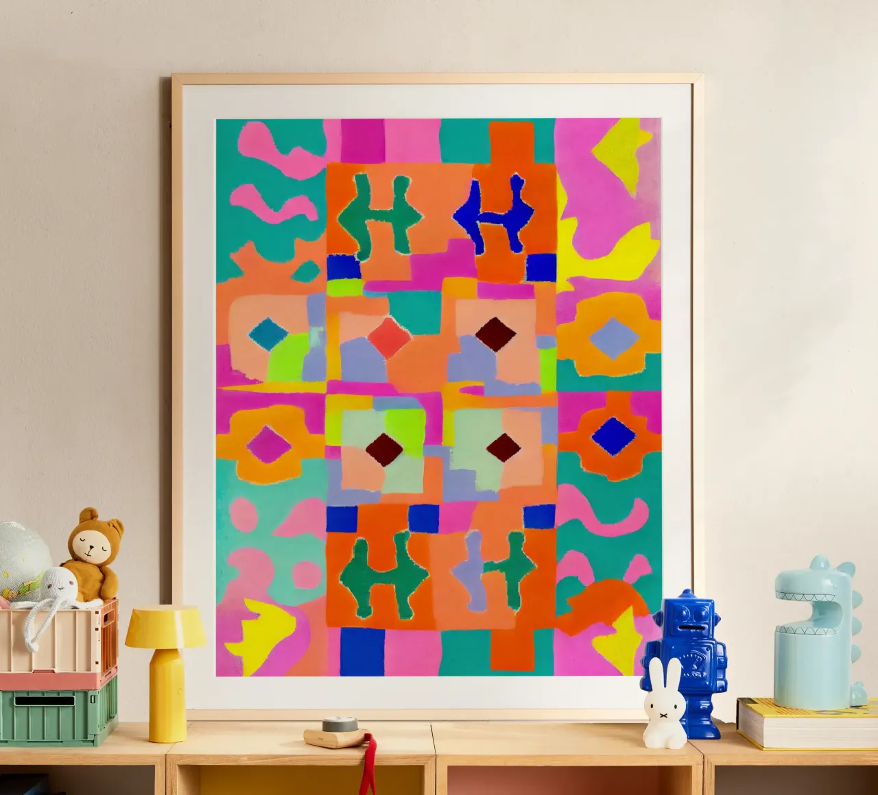 Neon Peru Pattern poster da treechild