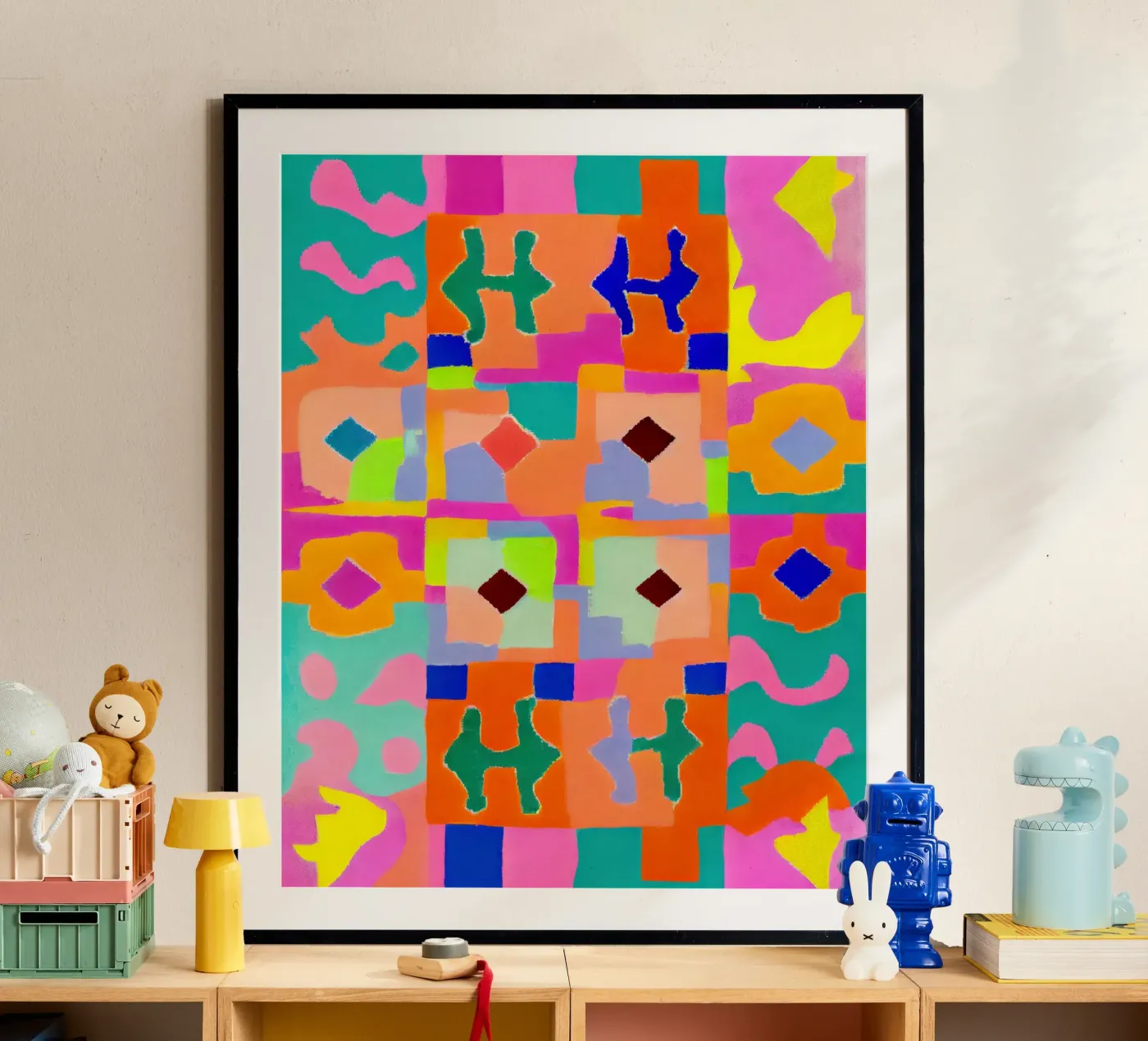 Neon Peru Pattern Poster von treechild