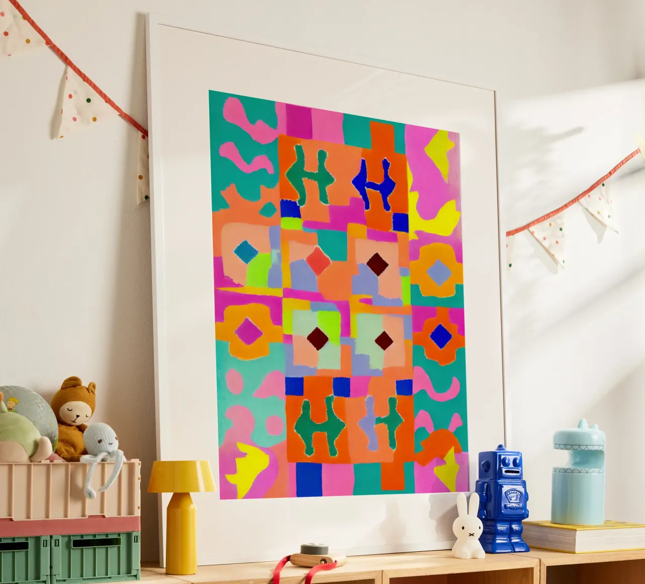 Neon Peru Pattern poster da treechild