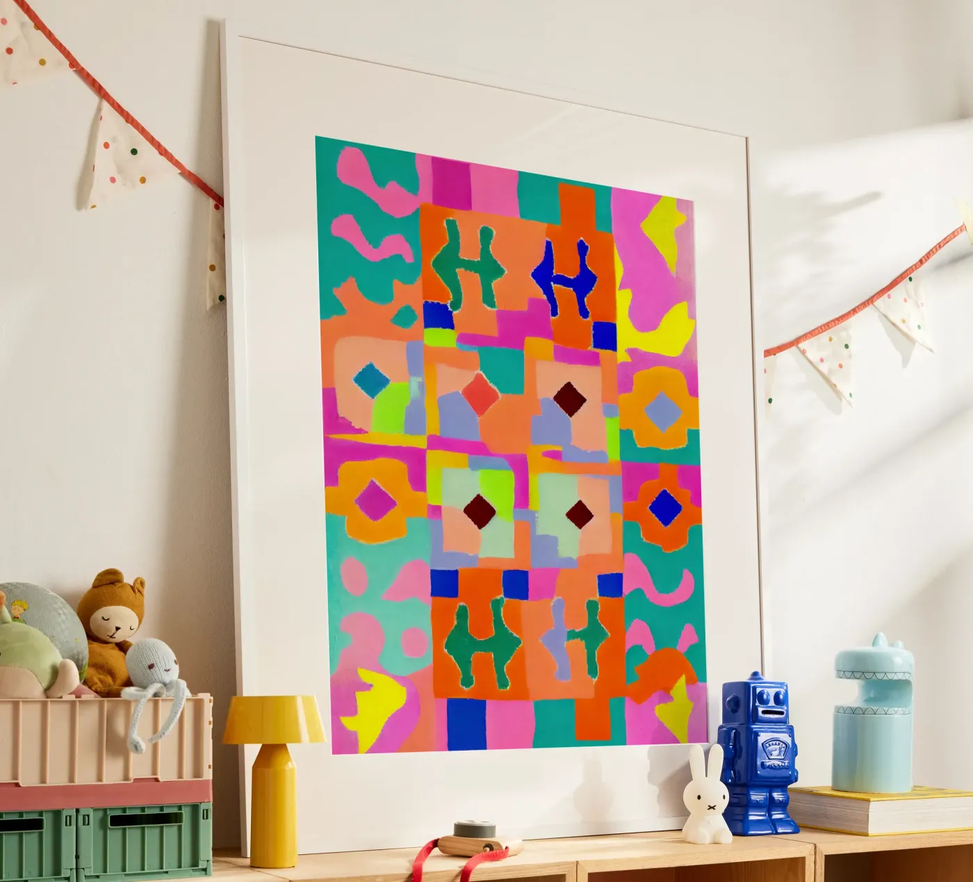 Neon Peru Pattern Poster von treechild