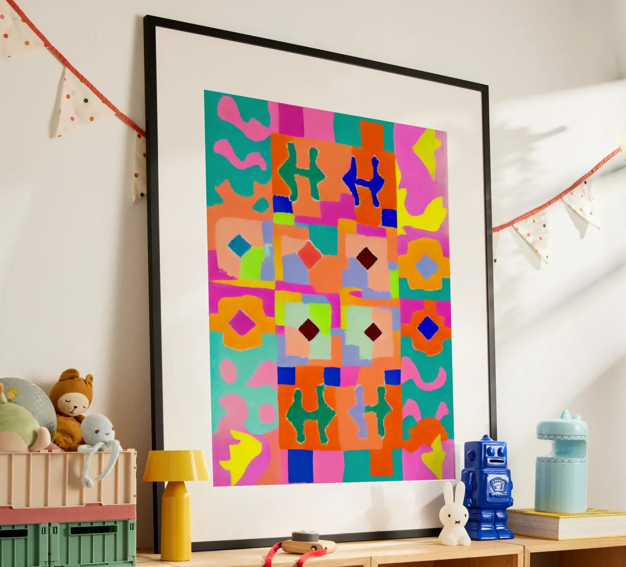 Neon Peru Pattern poster da treechild