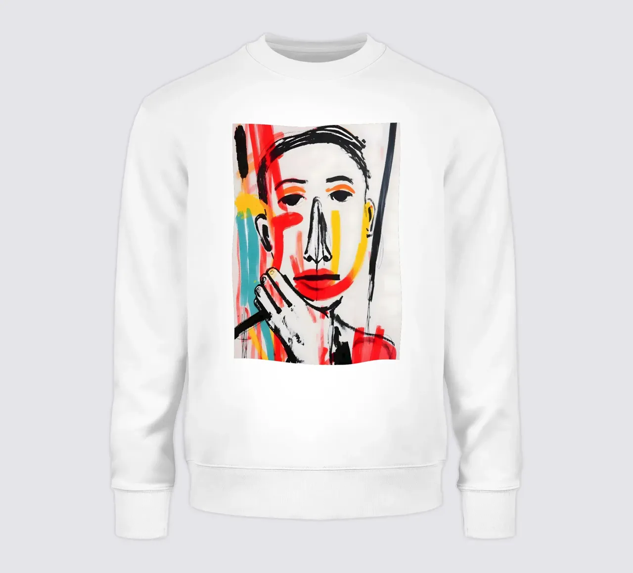 Strokes of Thought felpa da Kunst und Kontrast