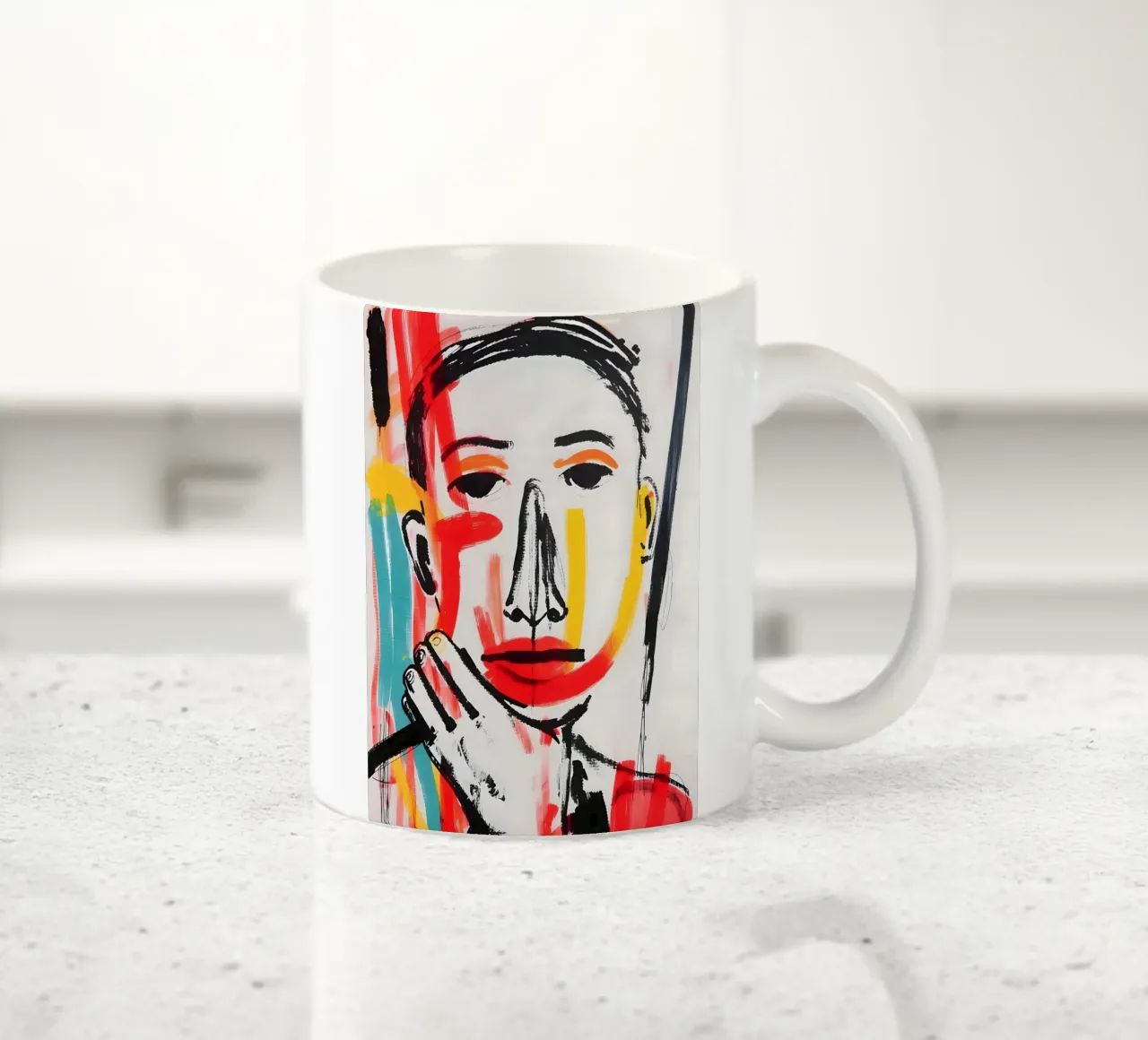 Strokes of Thought tazza in ceramica da Kunst und Kontrast