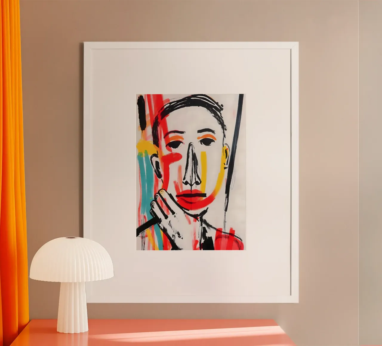 Strokes of Thought poster con telaio in alluminio da Kunst und Kontrast