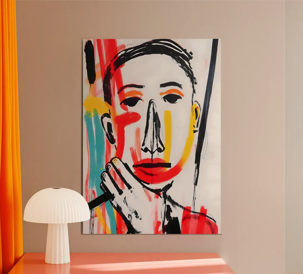 Strokes of Thought poster con telaio in alluminio da Kunst und Kontrast