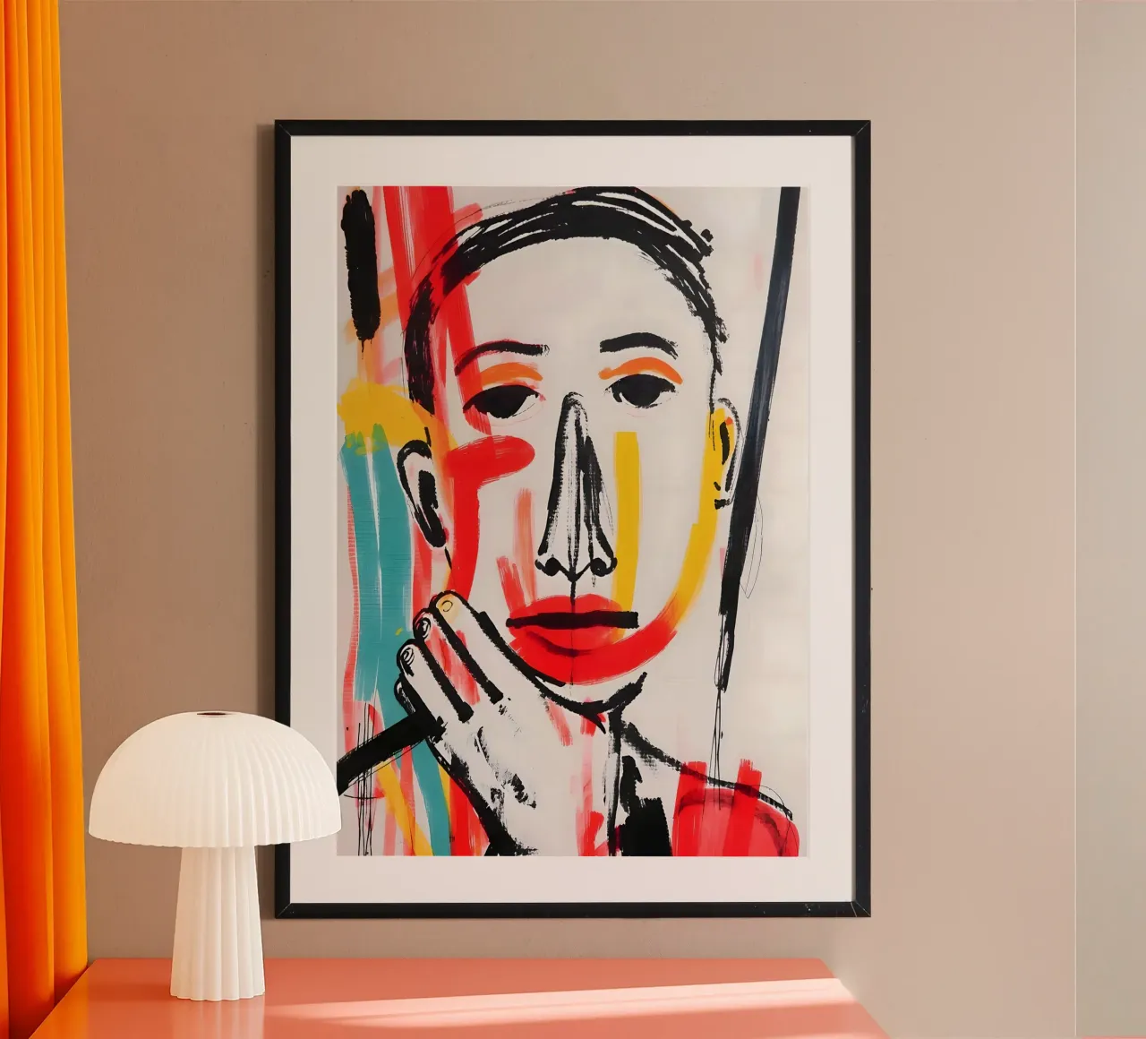 Strokes of Thought poster con telaio in alluminio da Kunst und Kontrast