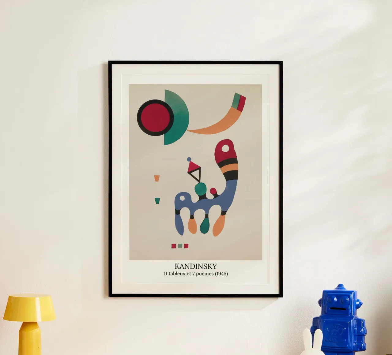 Wassily Kandinsky - 11 dipinti e 7 poesie - poster poster con telaio in alluminio da the red studio