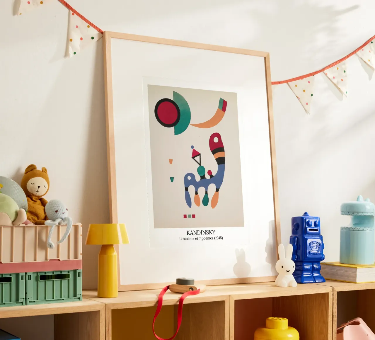 Wassily Kandinsky - 11 dipinti e 7 poesie - poster poster con telaio in alluminio da the red studio