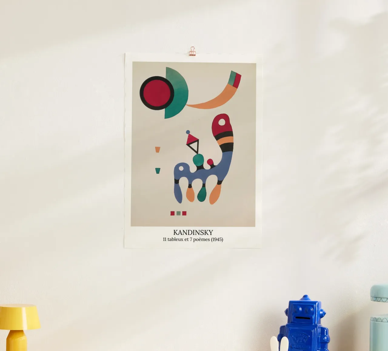Wassily Kandinsky - 11 dipinti e 7 poesie - poster poster con telaio in alluminio da the red studio