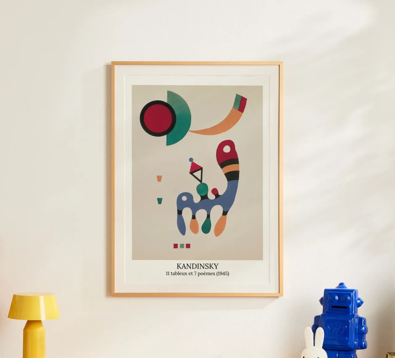 Wassily Kandinsky - 11 dipinti e 7 poesie - poster poster con telaio in alluminio da the red studio