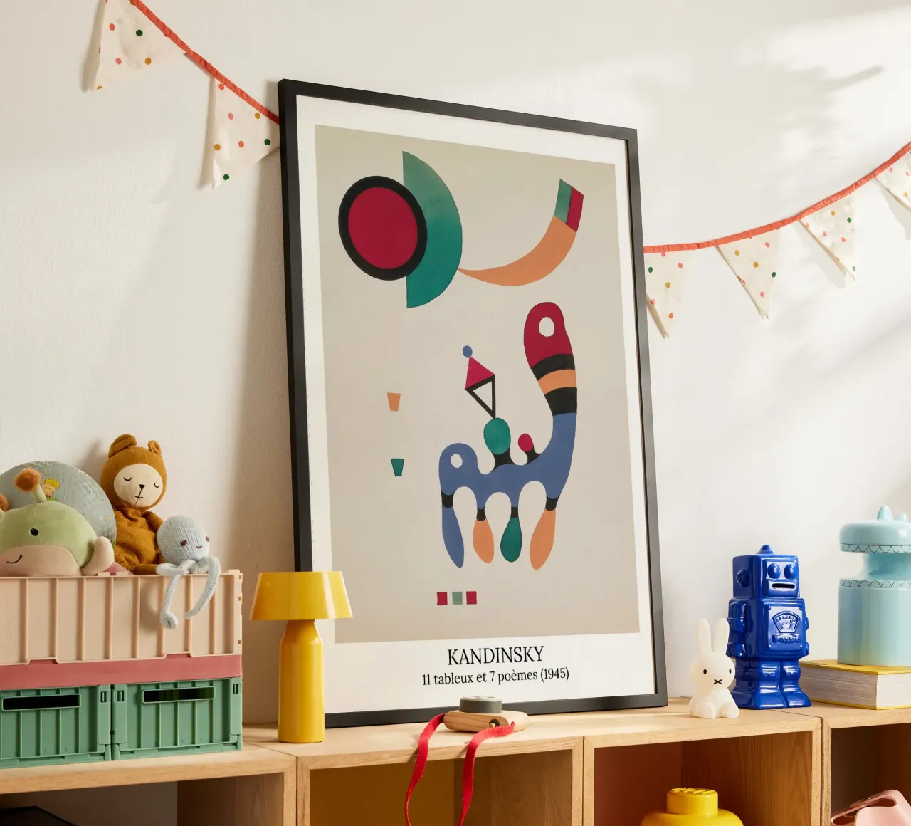 Wassily Kandinsky - 11 dipinti e 7 poesie - poster poster con telaio in alluminio da the red studio