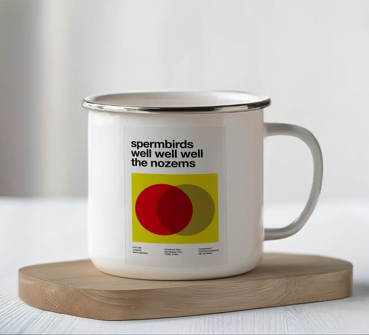 Spermbirds tazza in smalto da Stephan Kochs