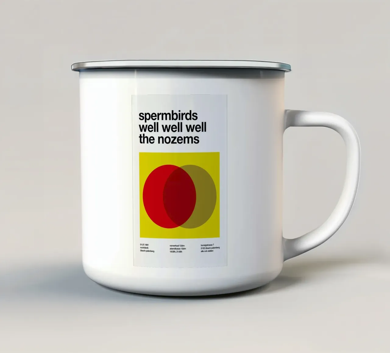 Spermbirds tazza in smalto da Stephan Kochs