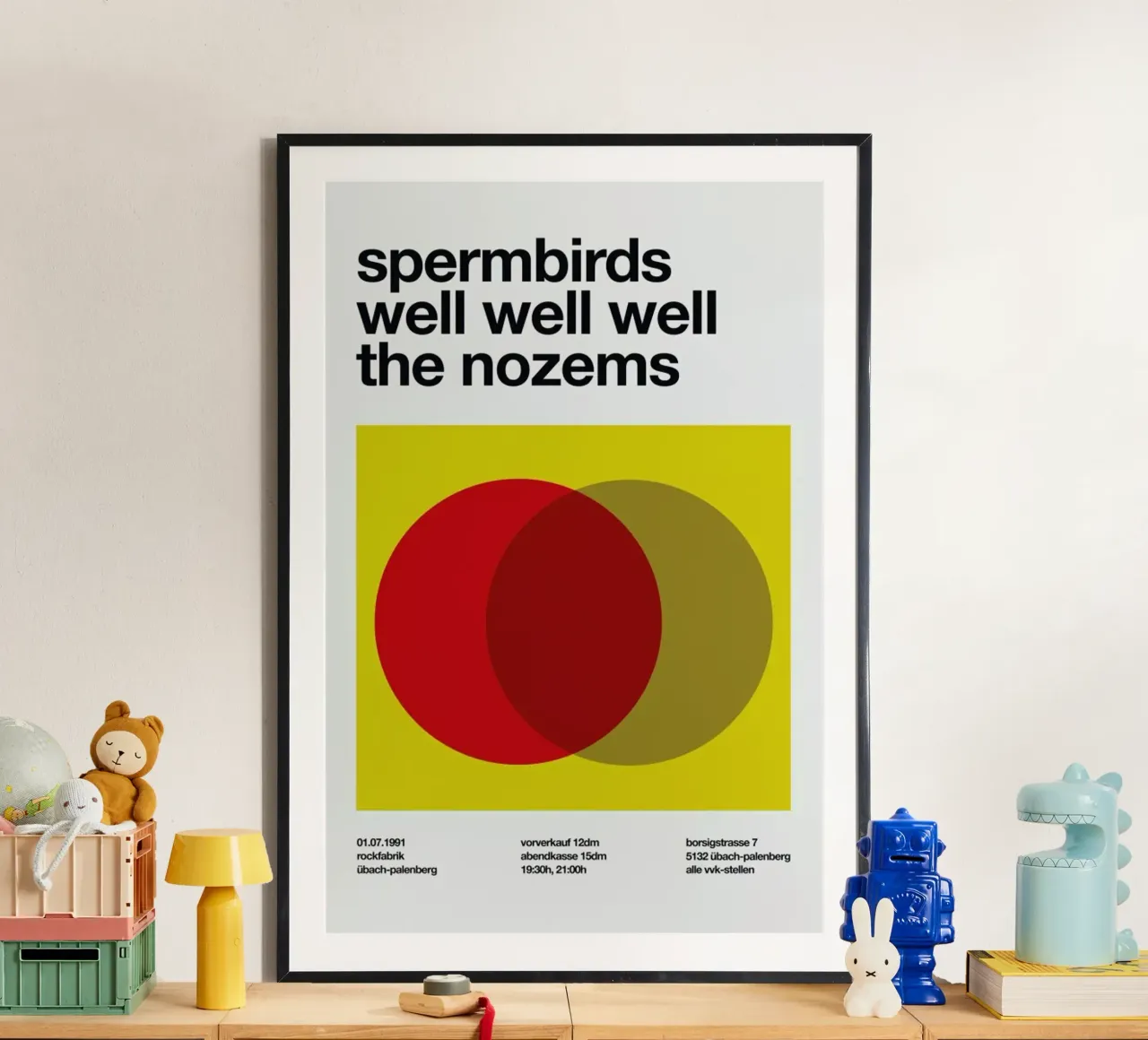Spermbirds poster con telaio in plastica da Stephan Kochs