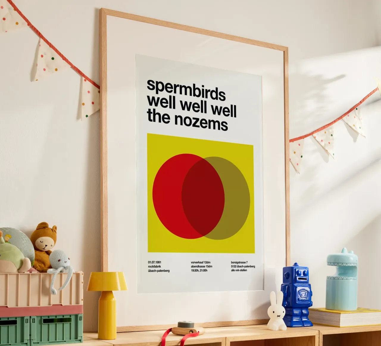 Spermbirds poster con telaio in plastica da Stephan Kochs