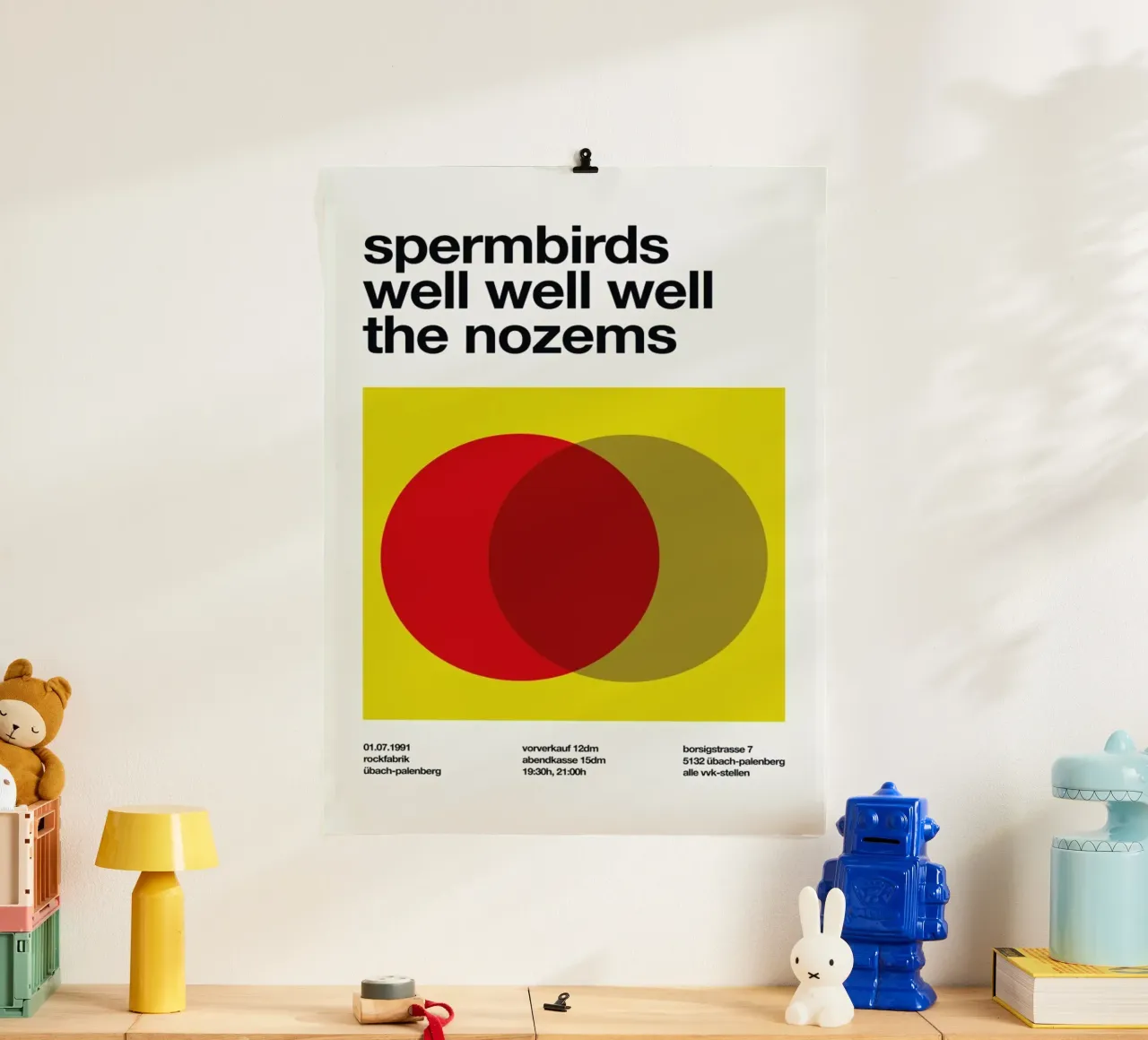 Spermbirds poster con telaio in plastica da Stephan Kochs