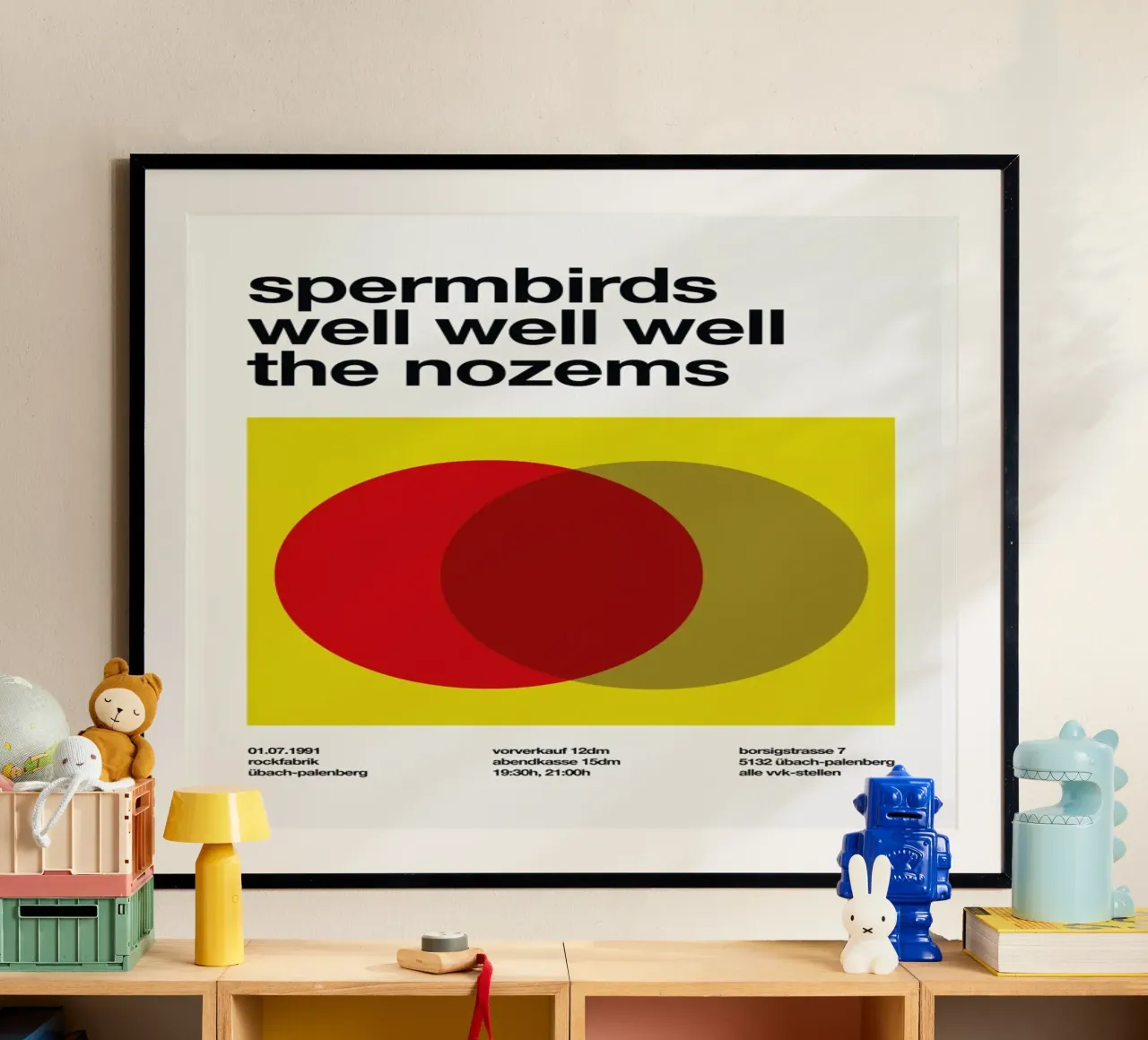 Spermbirds poster con telaio in plastica da Stephan Kochs