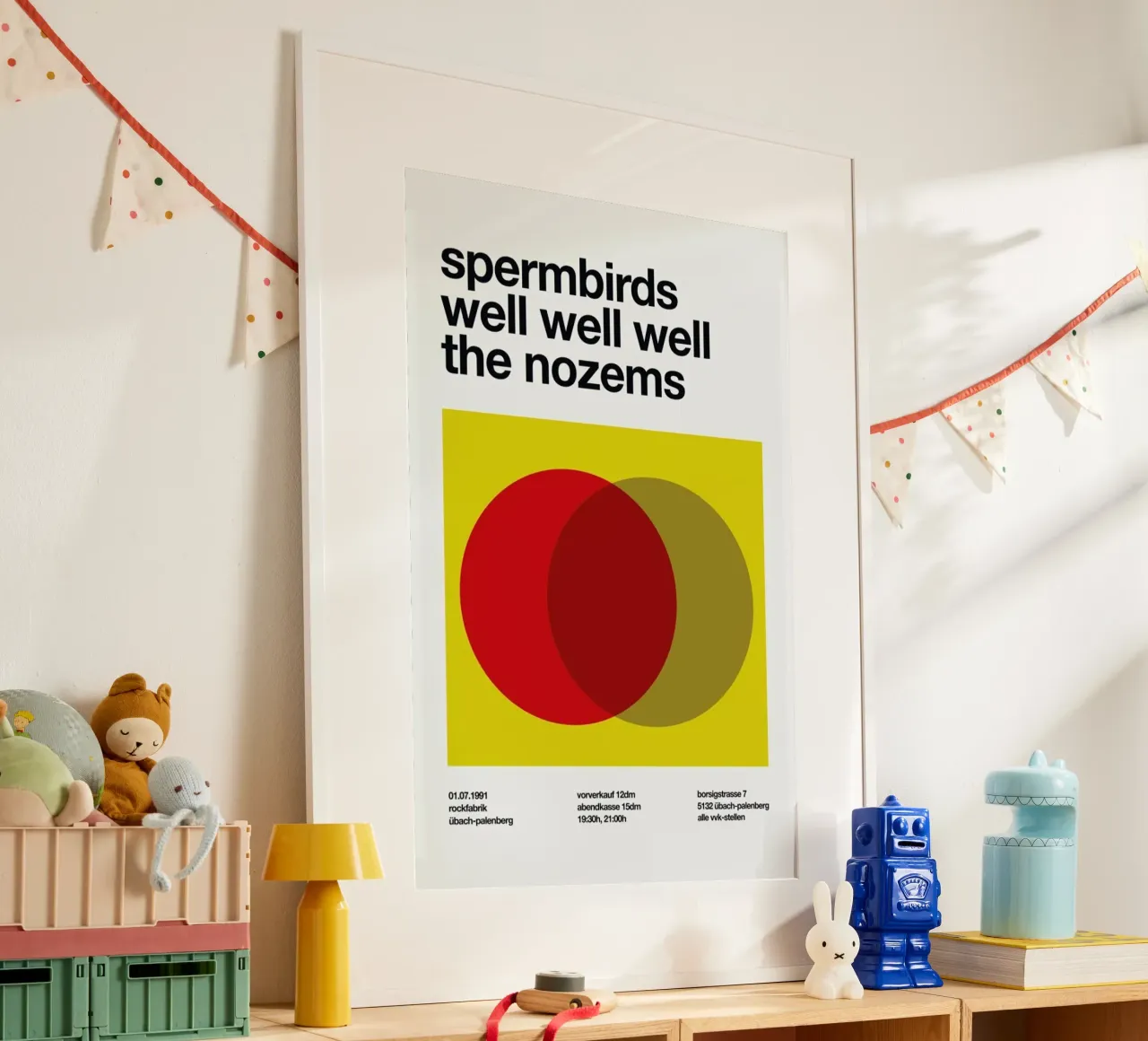 Spermbirds poster con telaio in plastica da Stephan Kochs