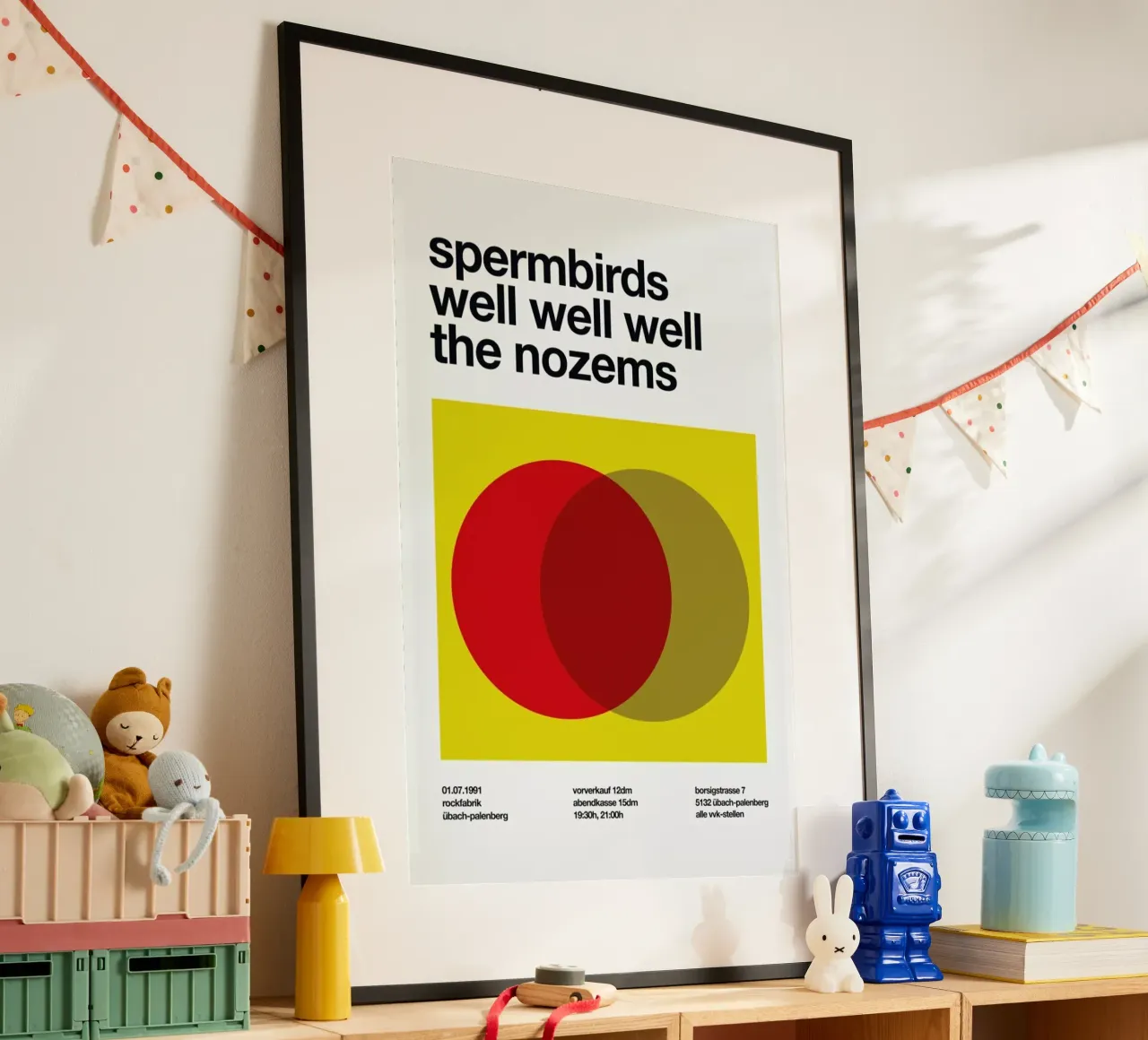 Spermbirds poster con telaio in plastica da Stephan Kochs