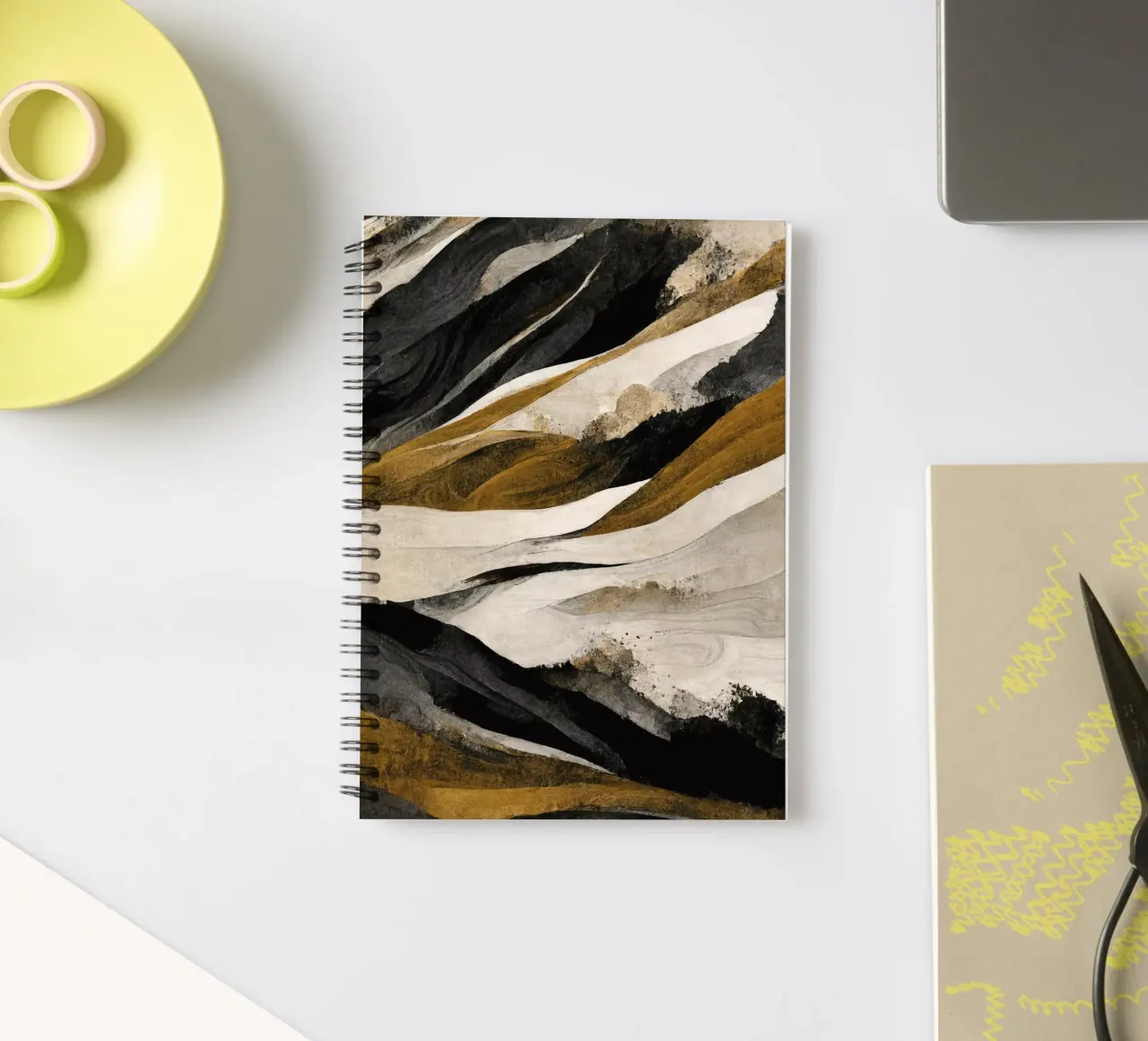 Rough Mountains No 1 spiral notebook by treechild