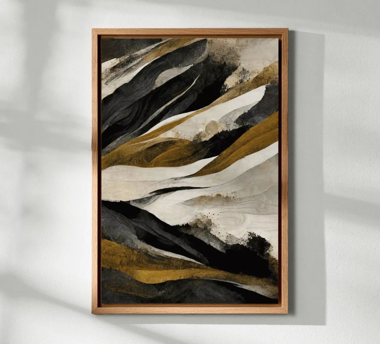 Rough Mountains No 1 canvas by treechild