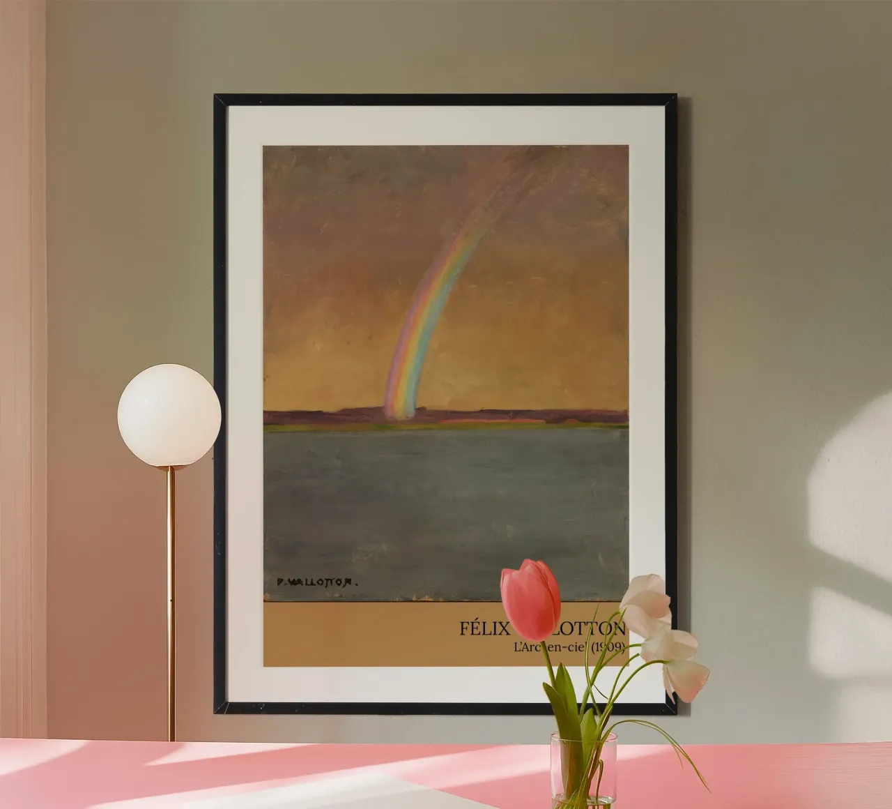 Félix Vallotton - Arcobaleno - poster poster con telaio in alluminio da the red studio