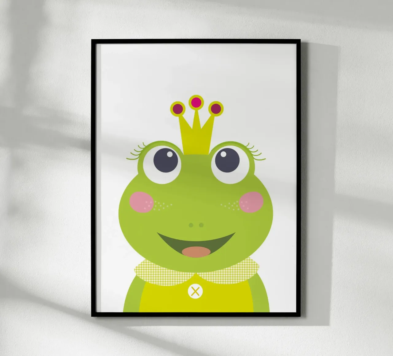 Skurrile Froschprinzessin, verspielte Märchenwandkunst Poster von JaySan Studio