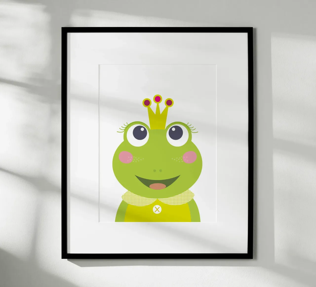 Skurrile Froschprinzessin, verspielte Märchenwandkunst Poster von JaySan Studio