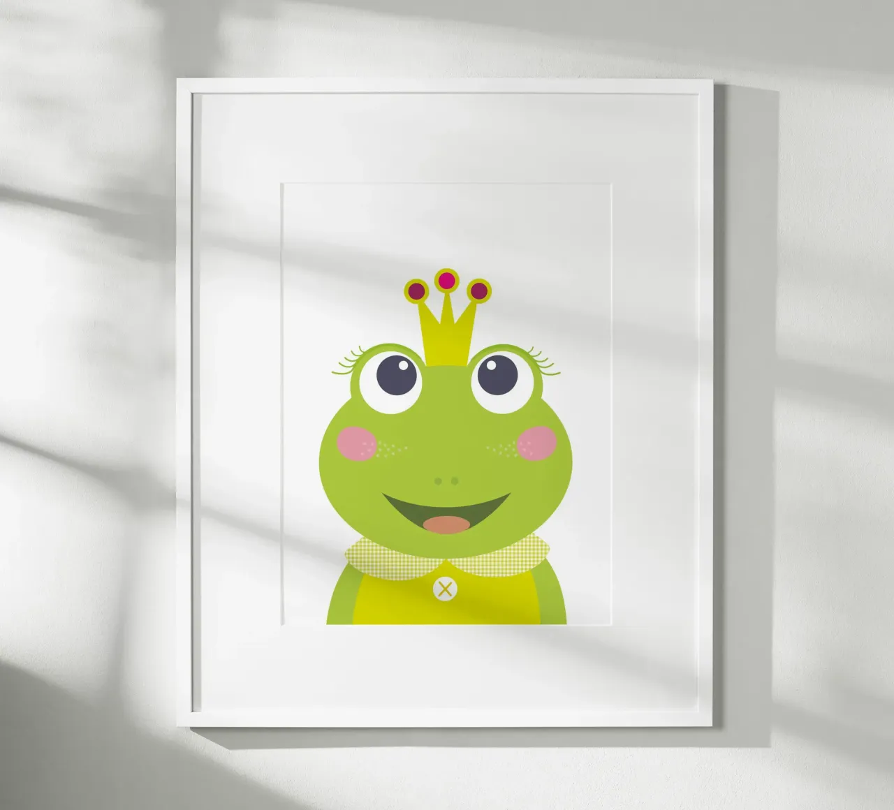 Skurrile Froschprinzessin, verspielte Märchenwandkunst Poster von JaySan Studio