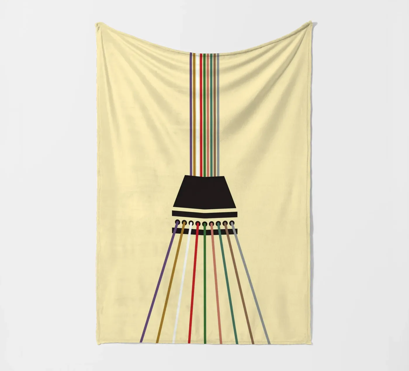 Line string infinite fleecedeken van galihstudio