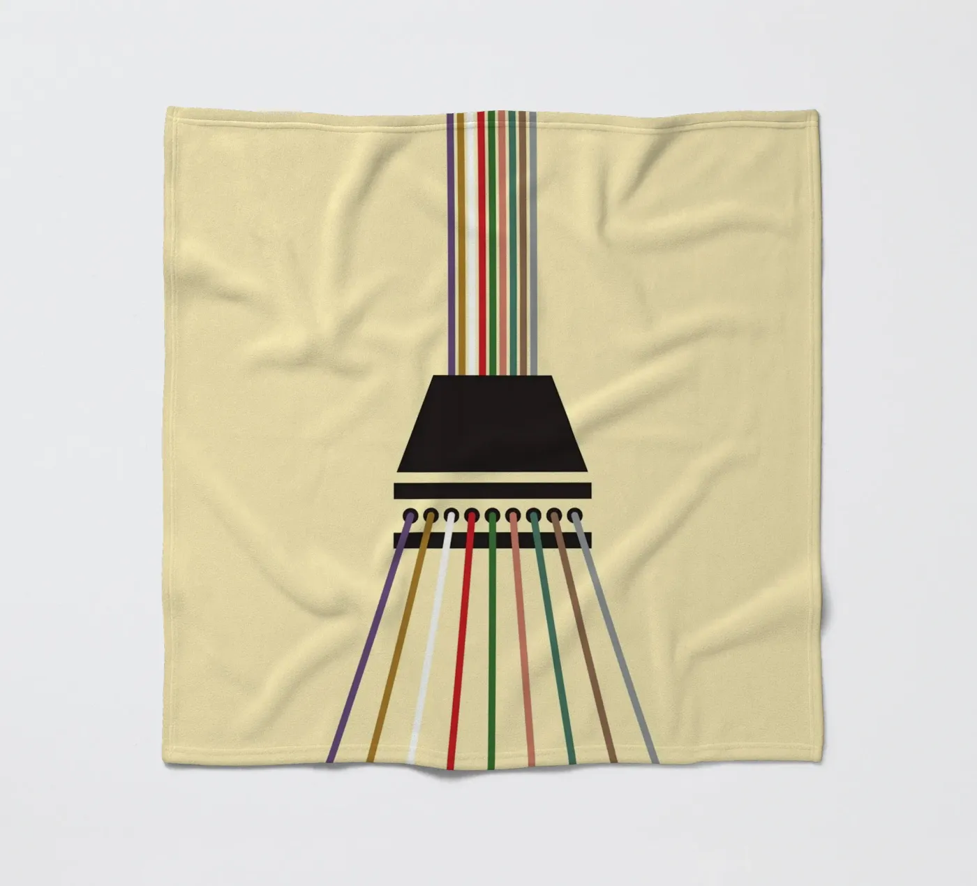 Line string infinite fleecedeken van galihstudio