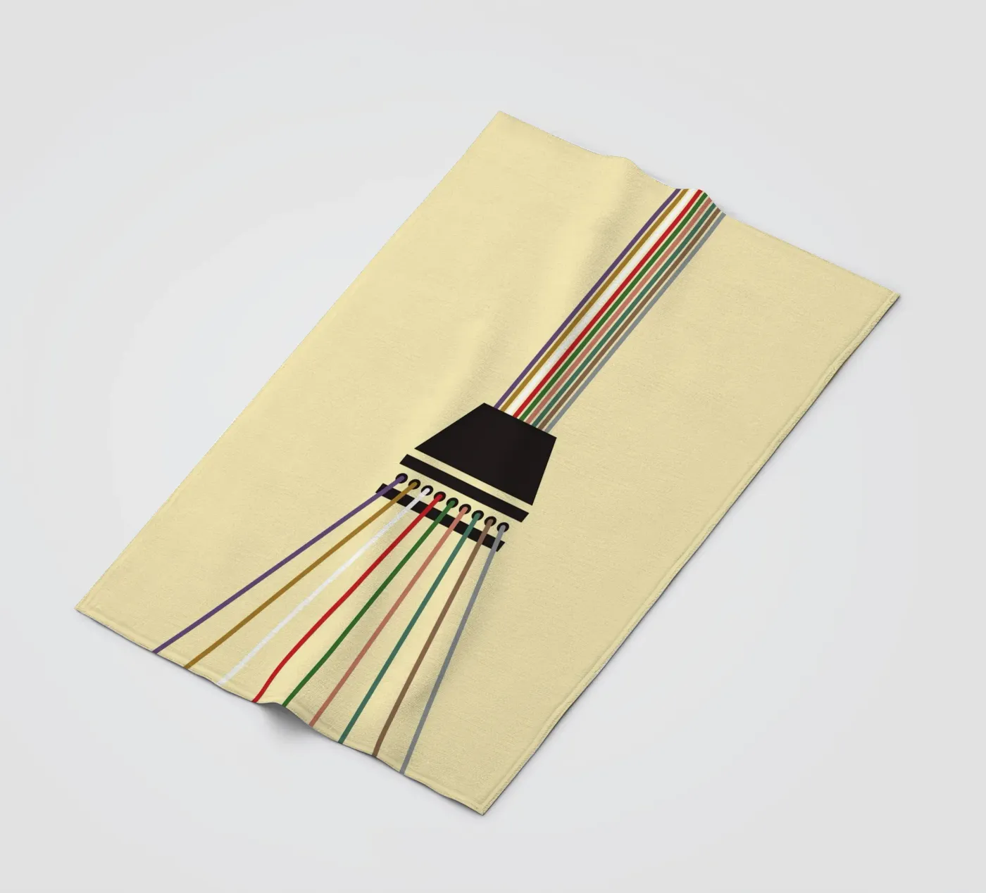 Line string infinite fleecedeken van galihstudio