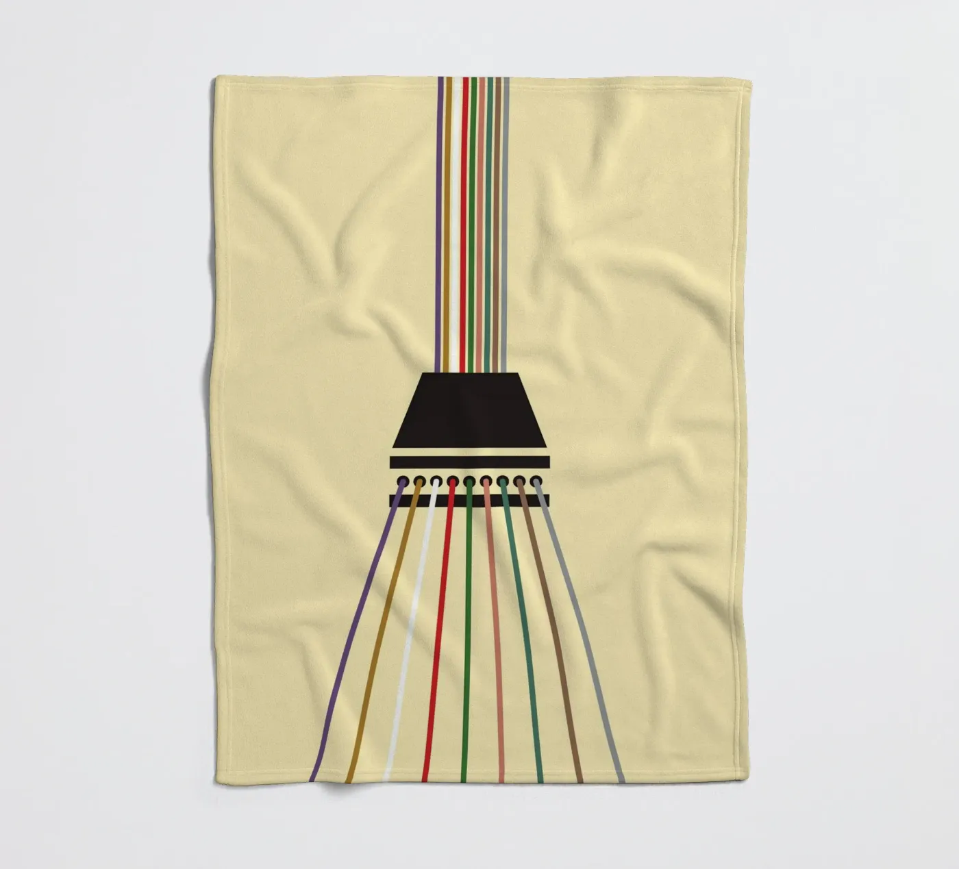 Line string infinite fleecedeken van galihstudio