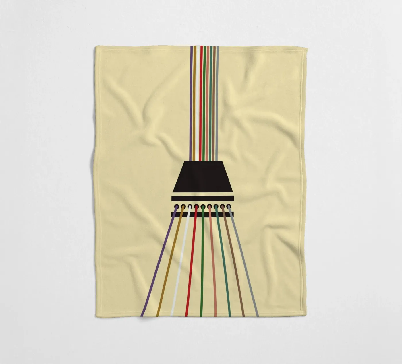 Line string infinite fleecedeken van galihstudio