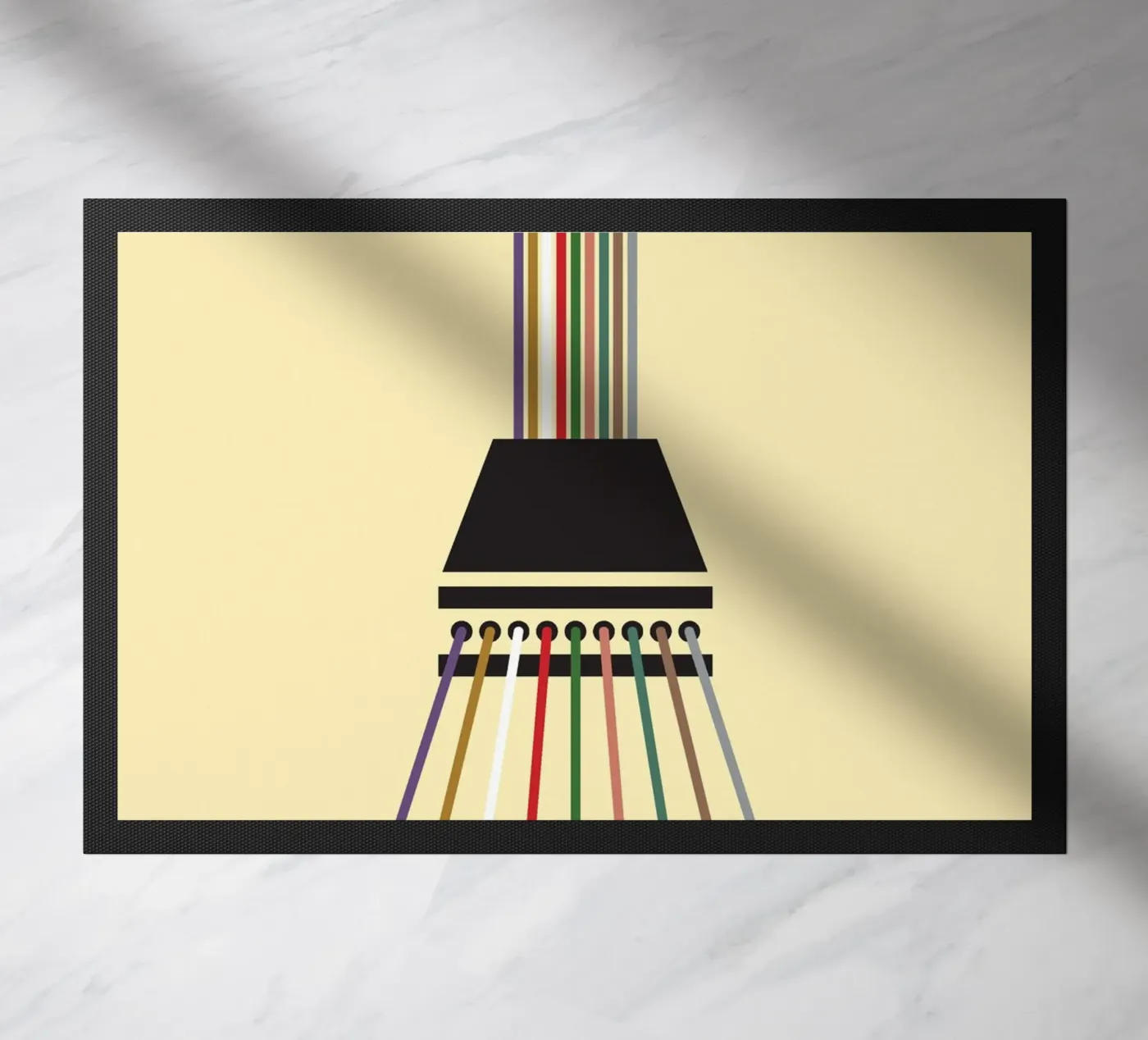 Line string infinite doormat by galihstudio