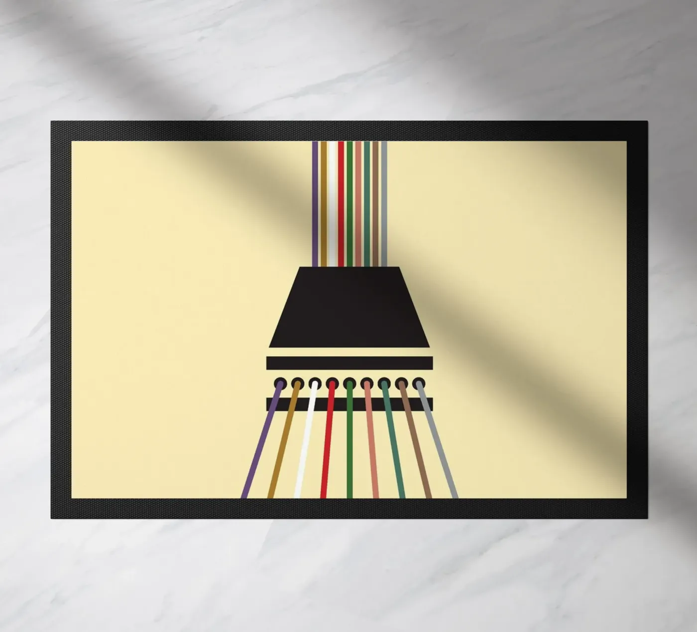 Line string infinite doormat by galihstudio