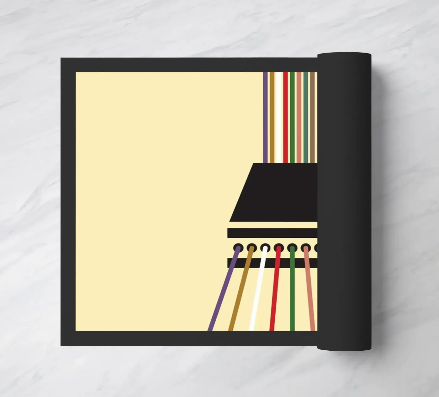 Line string infinite doormat by galihstudio