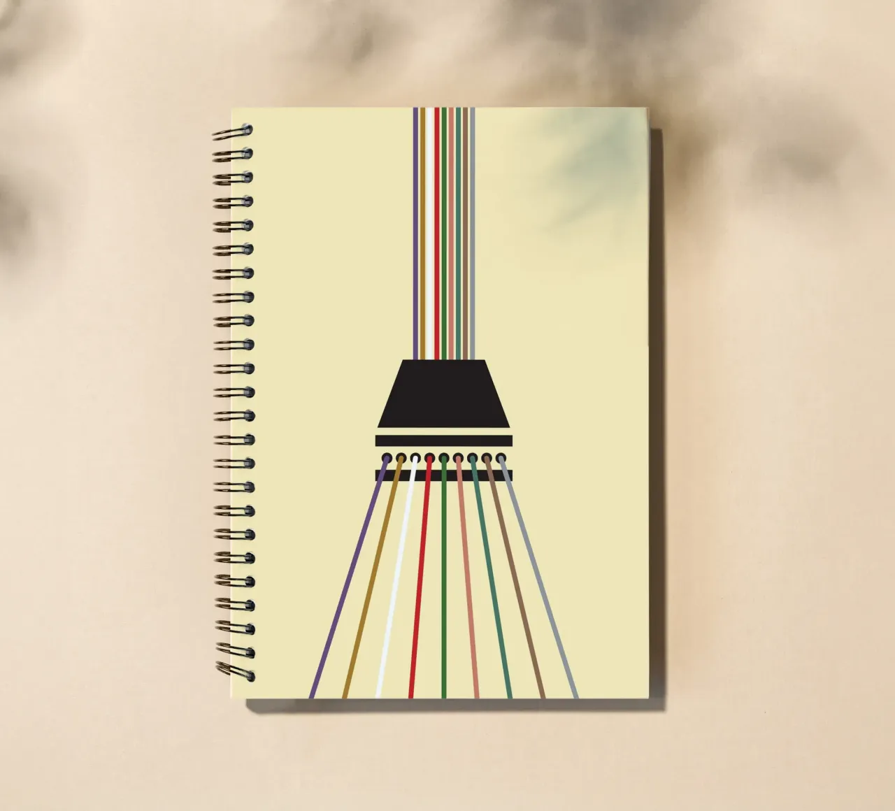 Line string infinite spiral notebook by galihstudio